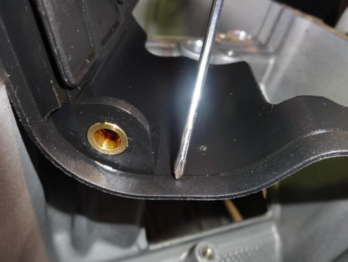 Modify the original plastic baffle — photo 2