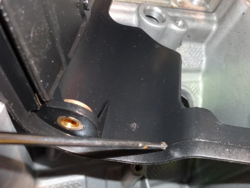 Modify the original plastic baffle — photo 1