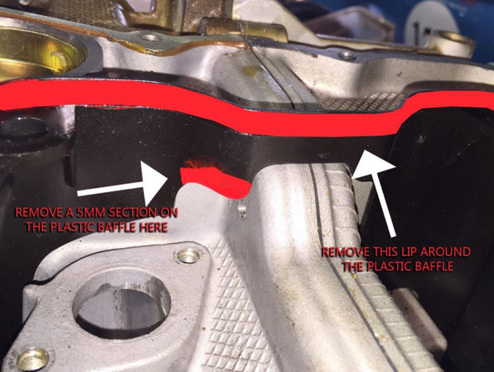 Modify the original plastic baffle — photo 4