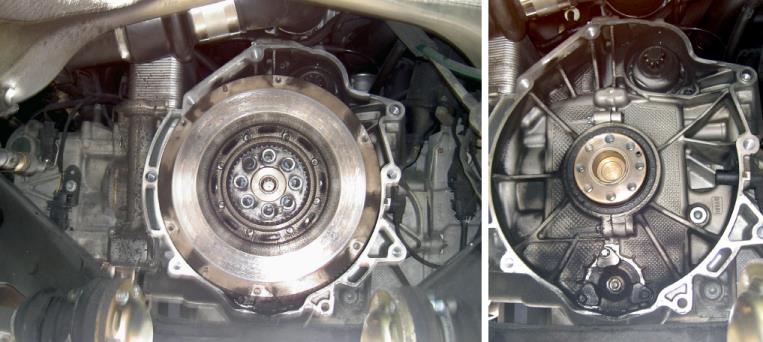Remove the dual-mass flywheel — photo 1