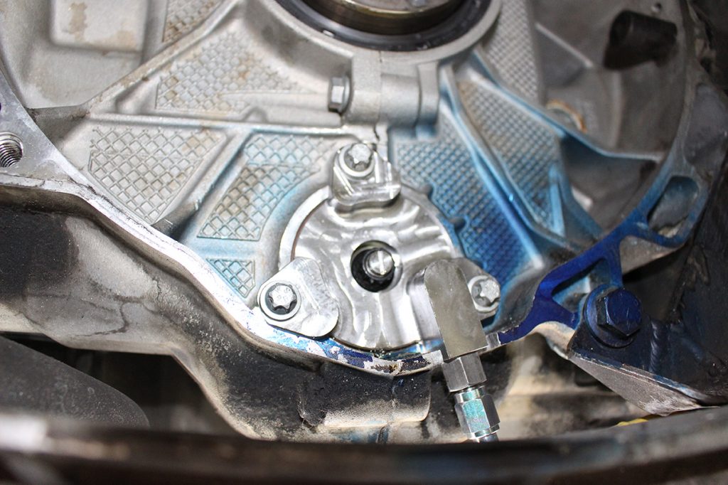 Replace the rear main seal if required — photo 1
