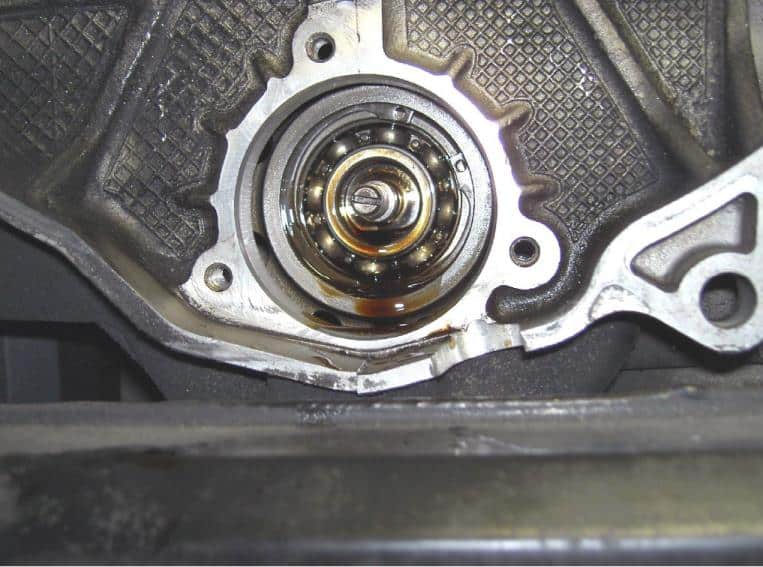 Remove the outer seal on the larger bearing — photo 2