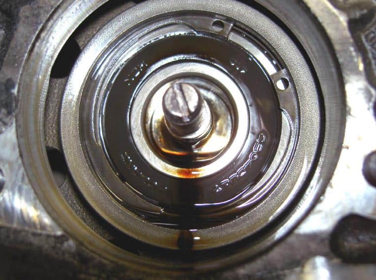 Remove the existing flange — photo 3