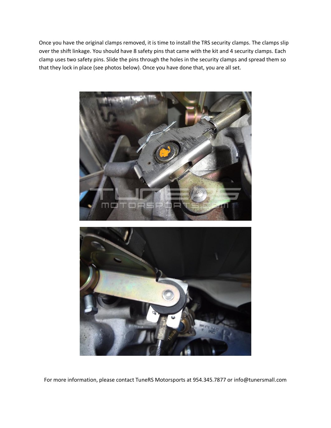 Original instruction sheet, page 2